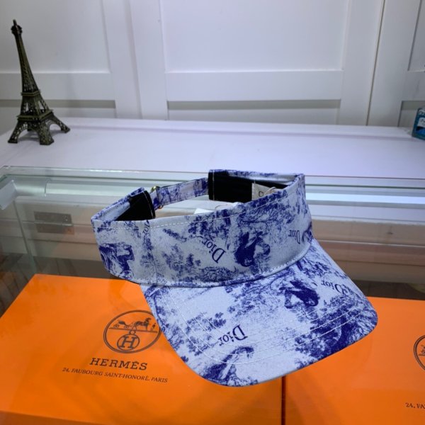 High Quality Christian Dior Blue and white porcelain hats Dola Dior 22566